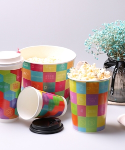 Round popcorn bucket