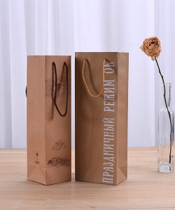 Red wine paper bag